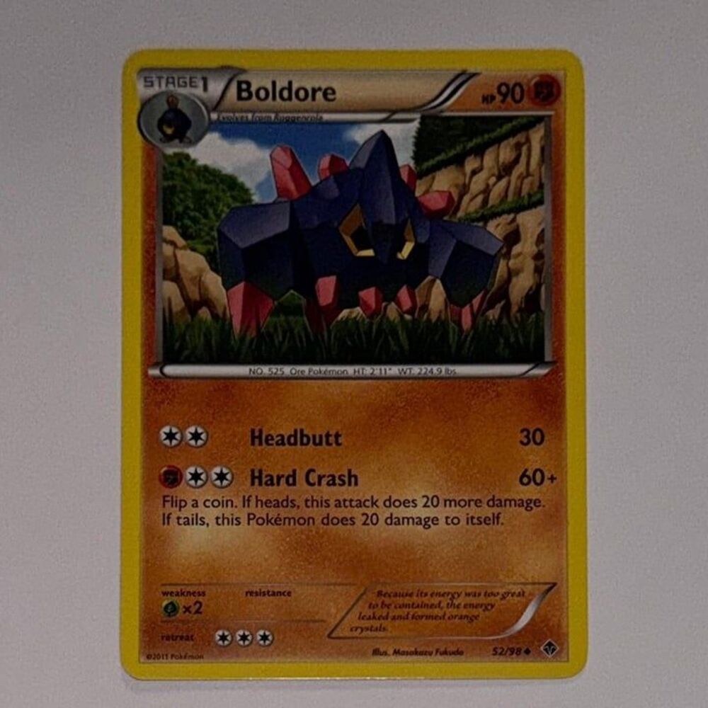 POKEMON CARD: Boldore #52/98 (Pokemon Emerging Powers)